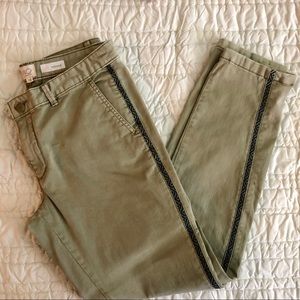 Olive green Anthropologie Chino Pant